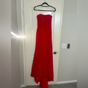 Strapless red prom dress. New, never worn!